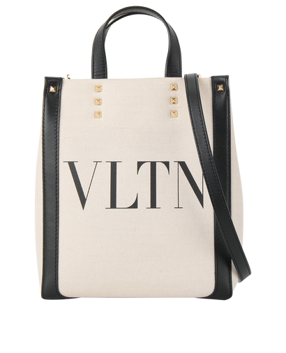 Studded VLTN Tote, front view